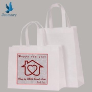 TÚI QUÀ TẶNG TẾT VẢI KHÔNG DỆT MÀU TRẮNG IN LOGO THEO YÊU CẦU